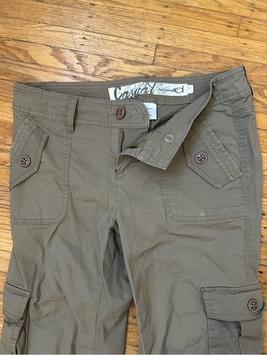 Pants - Low Rise Flared Cargo Pants